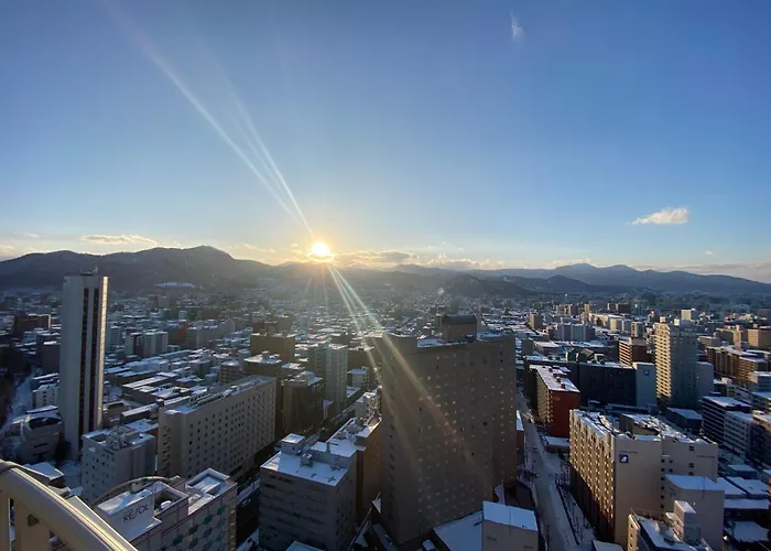 Nakajima Park Stay Ams Tower 32F Panoramic View Of Sapporo City